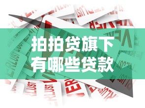 拍拍貸旗下有哪些貸款：拍拍貸提供的貸款產品有哪些