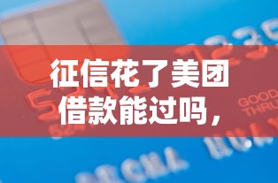 征信花了美團借款能過嗎，推薦五個2025最新什么貸款平臺額度高