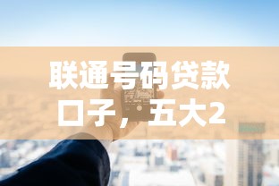 聯通號碼貸款口子，五大2025最新黑平臺貸款
