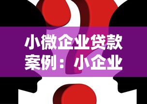 小微企業(yè)貸款案例：小企業(yè)如何成功申請融資