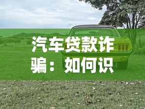 汽車貸款詐騙：如何識別購車貸款騙局