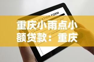 重慶小雨點小額貸款：重慶小額貸款機構如何申請