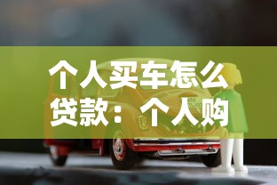 個人買車怎么貸款：個人購車貸款流程如何辦理