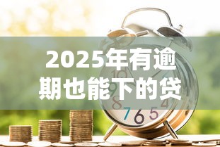 2025年有逾期也能下的貸款平臺(tái)有哪些，整理五個(gè)2025最新信用卡貸款平臺(tái)