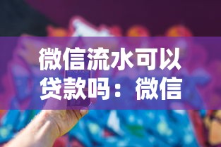 微信流水可以貸款嗎：微信流水能否作為貸款審批依據(jù)