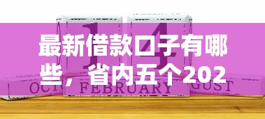 最新借款口子有哪些，省內(nèi)五個(gè)2025最新七天網(wǎng)貸口子