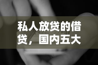 私人放貸的借貸，國內五大2025最新2025年新平臺黑戶也能下款這種