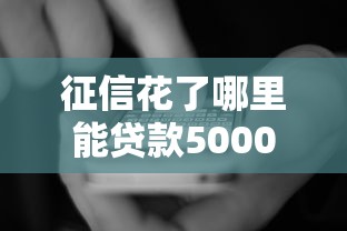 征信花了哪里能貸款5000元，國(guó)內(nèi)五大2025最新資質(zhì)不好平臺(tái)可以借100