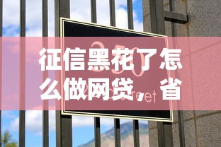 征信黑花了怎么做網(wǎng)貸，省內(nèi)五個2025最新貸款平臺都