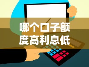 哪個(gè)口子額度高利息低的，國(guó)內(nèi)五大2025最新比較好的網(wǎng)貸平臺(tái)排名不分先后