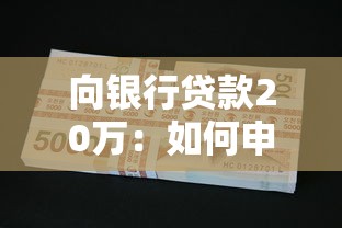 向銀行貸款20萬：如何申請20萬元銀行貸款