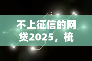 不上征信的網(wǎng)貸2025，梳理5個(gè)2025最新互聯(lián)網(wǎng)金融網(wǎng)貸平臺(tái)