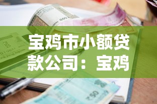 寶雞市小額貸款公司：寶雞哪里能快速申請小額貸款