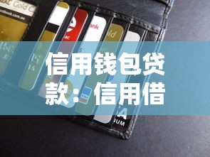 信用錢包貸款：信用借貸平臺如何快速申請